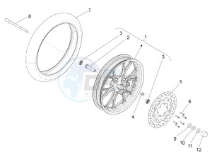 RS4 50 2T E4 (APAC, EMEA) drawing Front wheel