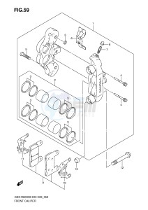 GSX-R600 (E3-E28) drawing FRONT CALIPER