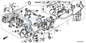 VFR1200XLF CrossTourer - VFR1200X 2ED - (2ED) drawing WIRE HARNESS