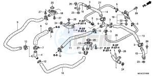 GL1800F GoldWing - GL1800-F 2ED - (2ED) drawing WATER PIPE