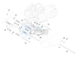 PRIMAVERA 125 4T 3V IGET IE ABS-NOABS E2-E4 (APAC) drawing Swinging arm