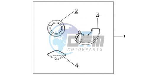 CARBON CRANKCASE COVER SET