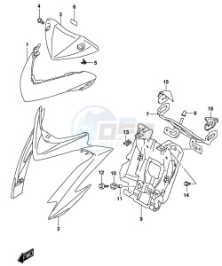 GSX-S1000 A drawing HEADLAMP HOUSING (GSX-S1000AL8 E21)