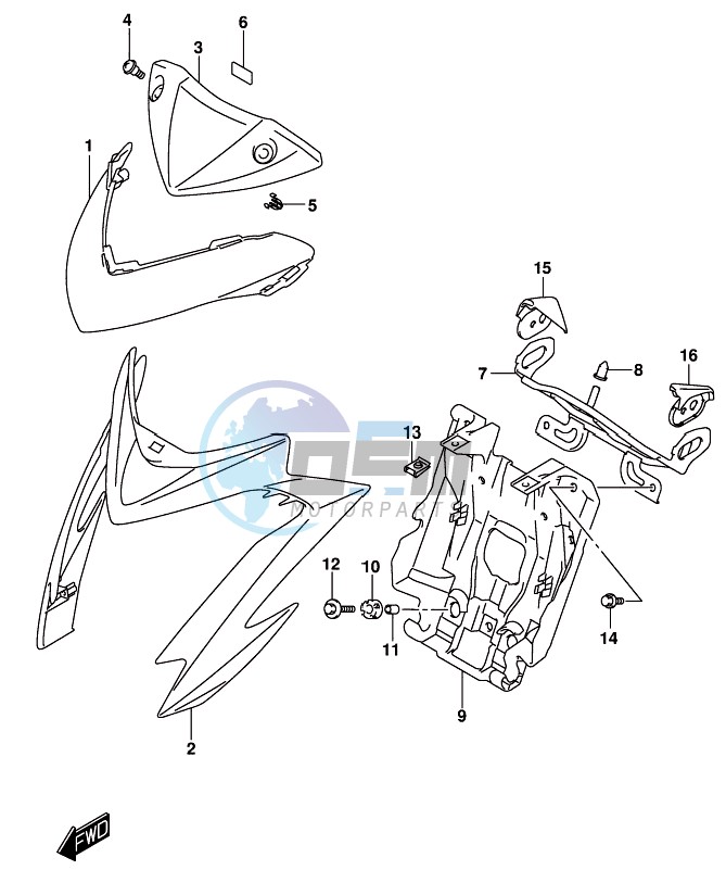 HEADLAMP HOUSING (GSX-S1000AL8 E21)