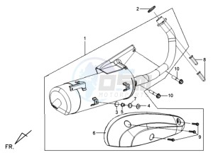 MIO 100 drawing EXHAUST