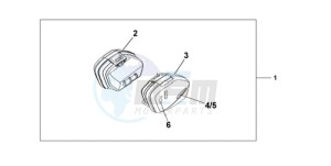 CBF1000TA France - (F / ABS CMF) drawing 33L PANNIER PEARL COOL WHITE