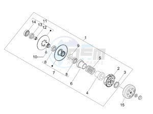 Primavera 50 4T-4V (EMEA) drawing Driven pulley