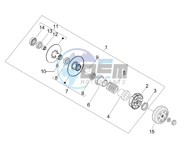 Driven pulley