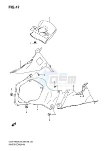 GSX-R600 (E3-E28) drawing INNER COWLING