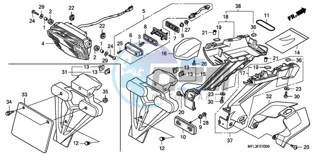 TAILLIGHT (CBR1000RR8,9/R A9)