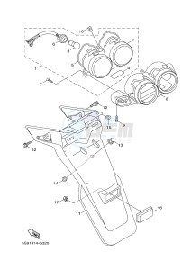 YW125CB BW'S 125 (37D7) drawing TAILLIGHT