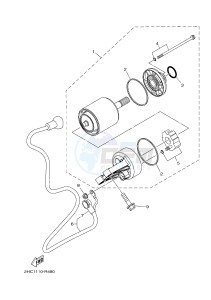 YXZ1000 YXZ10YMSJ (2HCK) drawing STARTING MOTOR