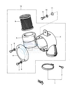 KE 100 A [KE100] (A9-A10) [KE100] drawing AIR CLEANER