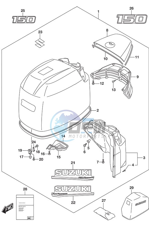 Engine Cover (White)