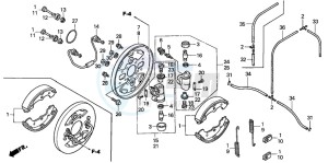 TRX350FE FOURTRAX 350 4X4ES drawing FRONT BRAKE PANEL