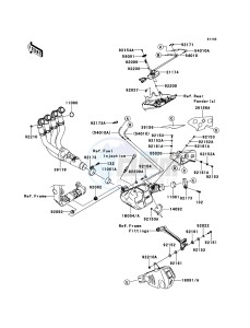 NINJA_ZX-10R ZX1000JBF FR GB XX (EU ME A(FRICA) drawing Muffler(s)