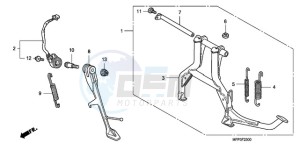 CB1300SA9 Europe Direct - (ED / ABS BCT MME TWO TY2) drawing STAND