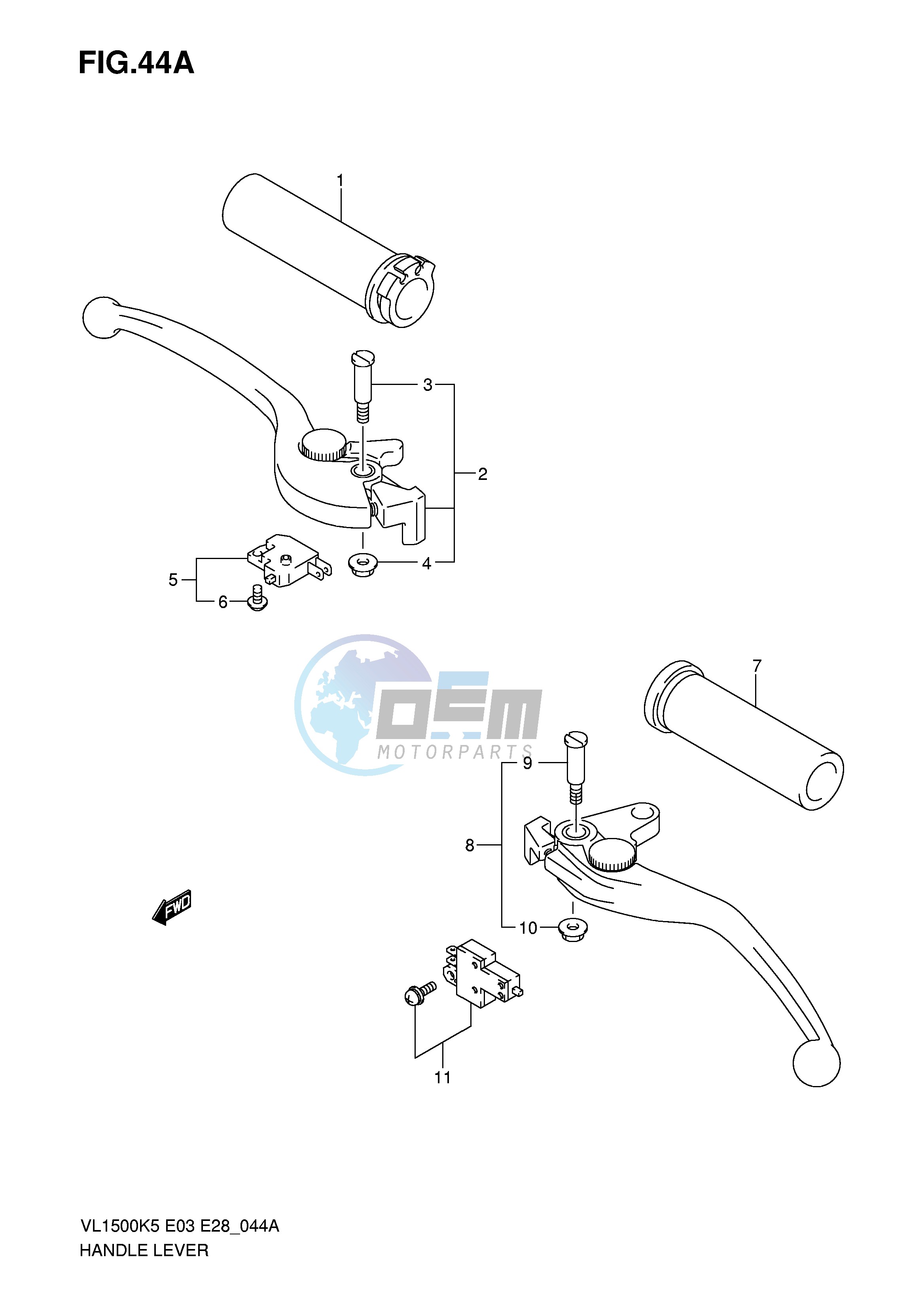 HANDLE LEVER (MODEL K7 K8 K9)