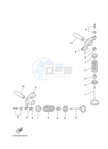 YB125 (2CS5) drawing VALVE