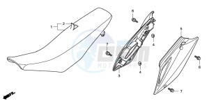 CRF150R CRF150R drawing SEAT/SIDE COVER