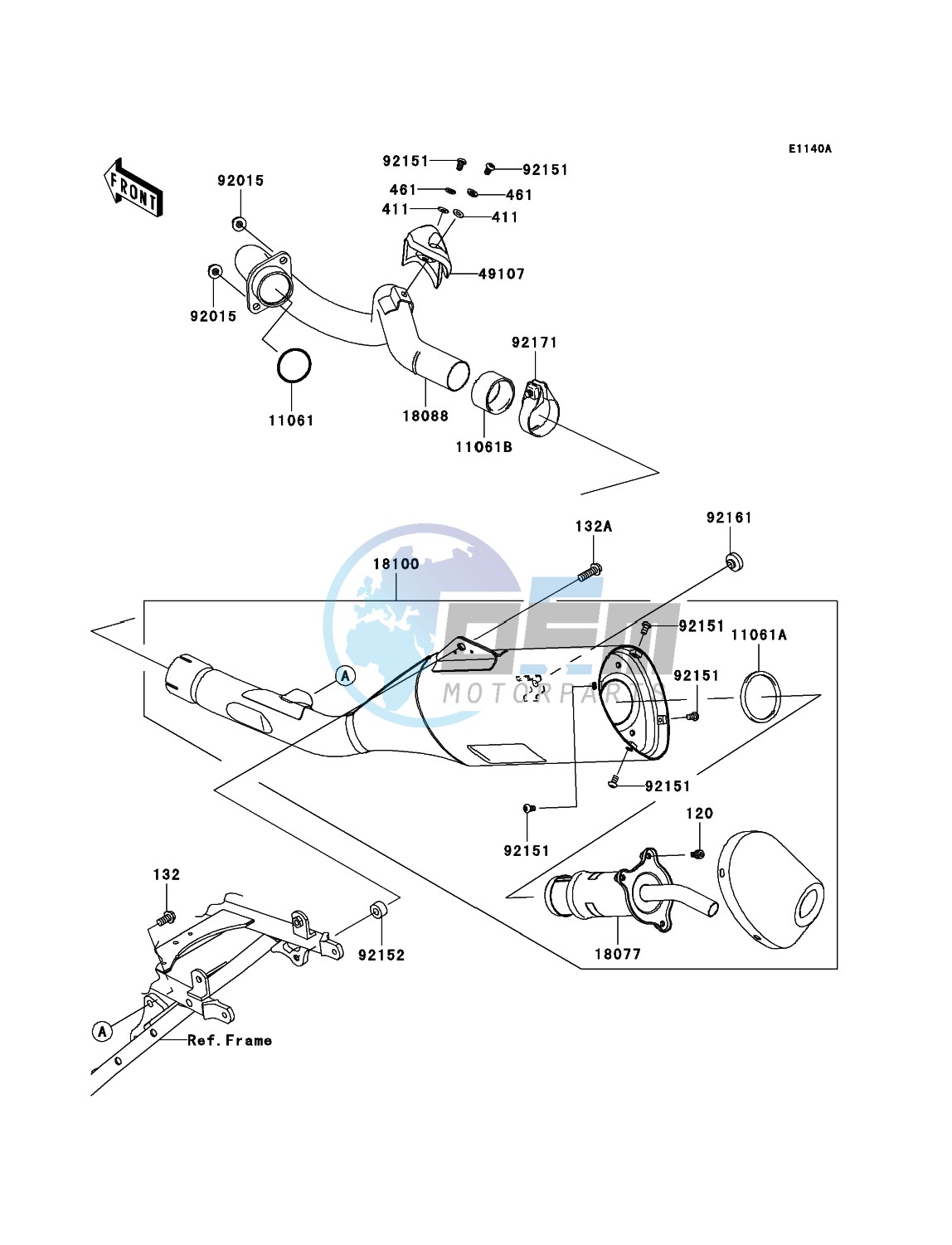 Muffler(s)(JKALX450AAA006446-)