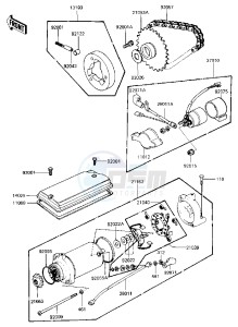 KZ 440 B (B1) drawing STARTER MOTOR_STARTER CLUTCH -- 81 B2- -