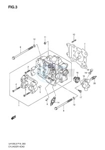 UH125G BURGMAN EU drawing CYLINDER HEAD