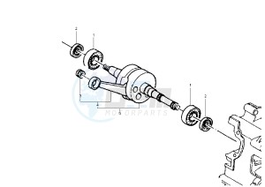 Hexagon 125-150 drawing Crankshaft