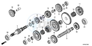 TRX420TMB TRX420 ED drawing TRANSMISSION