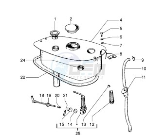 PX 150 E drawing Fuel Tank