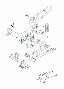 FUN_SPORT_R_L1 50 L1 drawing Frame-rear fork-central stand