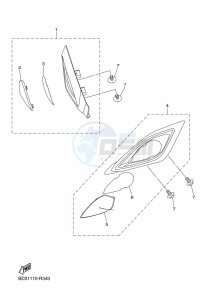 YFM90R (BD3F) drawing HEADLIGHT