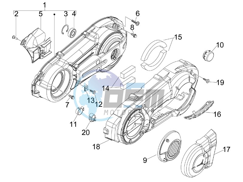 Crankcase cover - Crankcase cooling