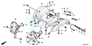 TRX500FPEC drawing FRONT FENDER