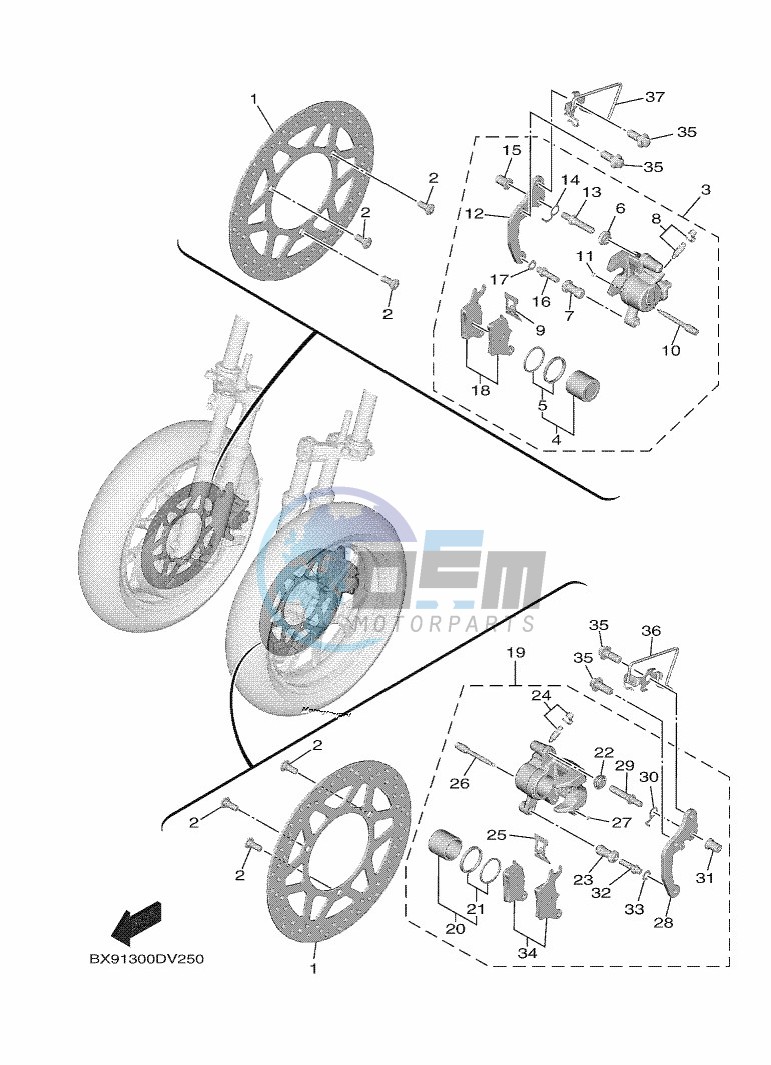 FRONT BRAKE CALIPER