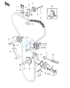 KZ 1000 A [KZ1000] (A1-A2A) [KZ1000] drawing CAM CHAIN_TENSIONER-- 77-78 A1_A2_A2A- -