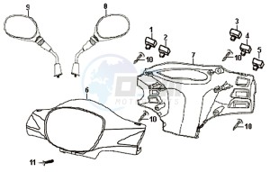 SYMPHONY 50 25KMH drawing HANDLE PIPE HANDLE COVER