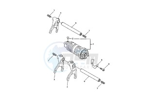 FZ6 600 drawing SHIFT CAM - FORK