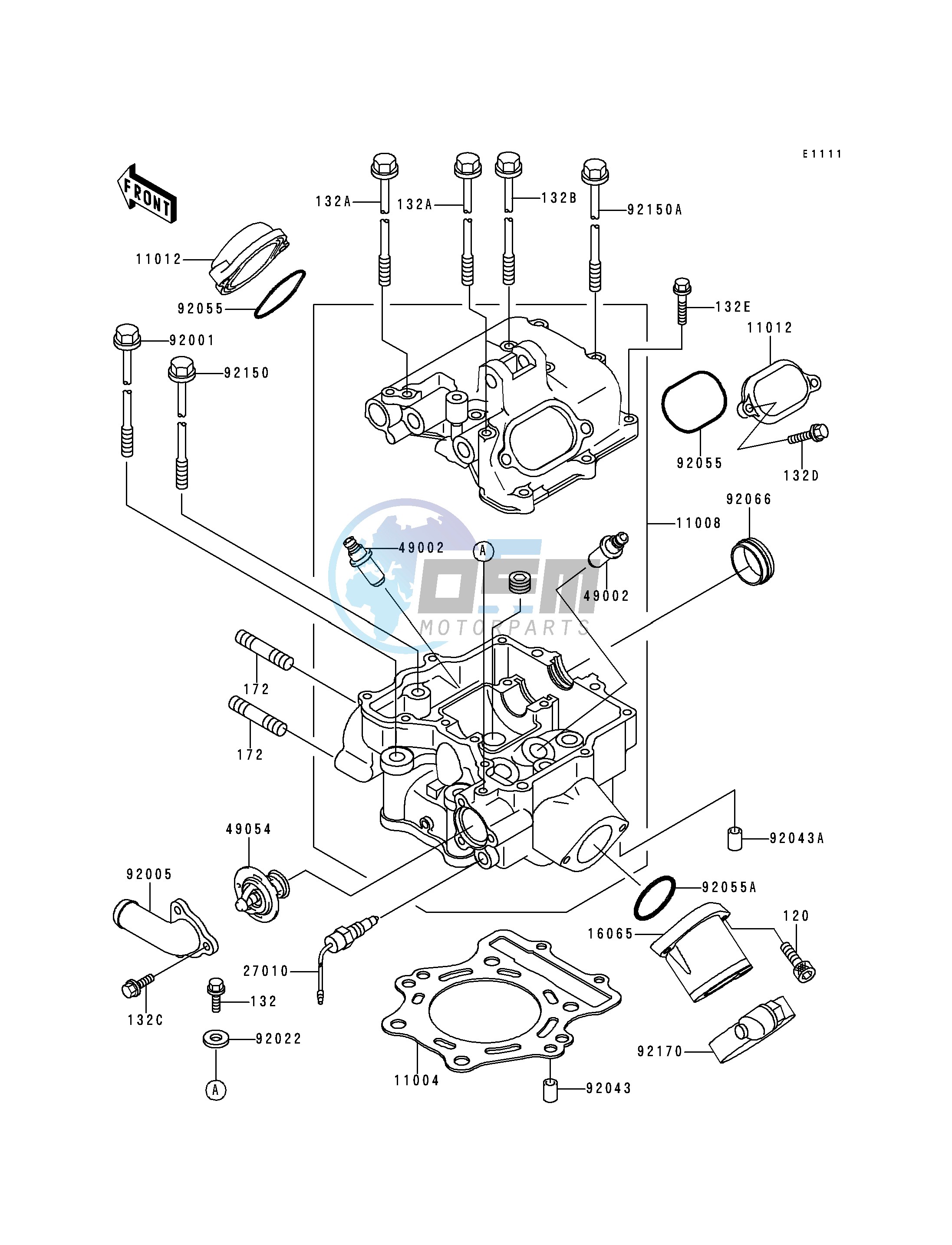 CYLINDER HEAD--  - VF400AE520627- -