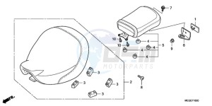 VT750C9 Korea - (KO) drawing SEAT