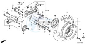 FJS600AB SilverWing ED drawing REAR WHEEL