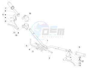 LXV 125 4T 3V E3 (APAC) drawing Handlebars - Master cil.