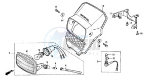 MT50S drawing HEADLIGHT (DK/E/ED/N)