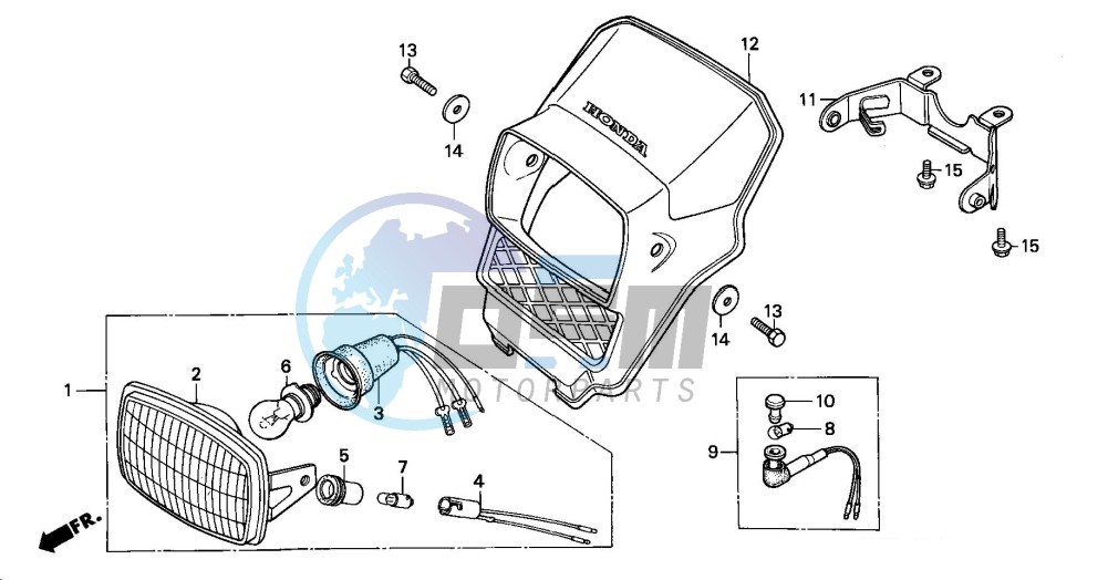 HEADLIGHT (DK/E/ED/N)