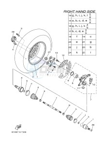 YFM700FWAD GRIZZLY 700 (B1AT) drawing FRONT WHEEL 2