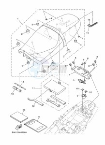 XSR900 MTM850 (BAE1) drawing SEAT