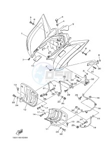 YFM700R YFM7RSEB RAPTOR 700 SPECIAL EDITION (1ASH 1ASJ 1ASG) drawing REAR FENDER