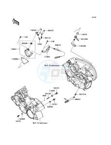 KFX700 KSV700B6F EU drawing Gear Change Mechanism