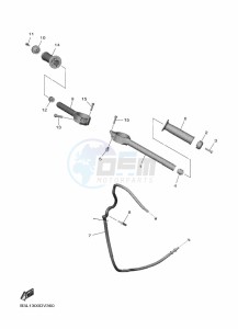 YZF1000 YZF-R1 (B3L1) drawing STEERING HANDLE & CABLE