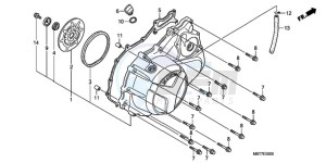 XL1000VA9 E / ABS MKH drawing RIGHT CRANKCASE COVER